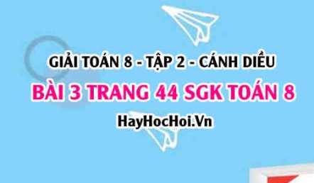 Bài 3 trang 44 Toán 8 Tập 2 Cánh Diều